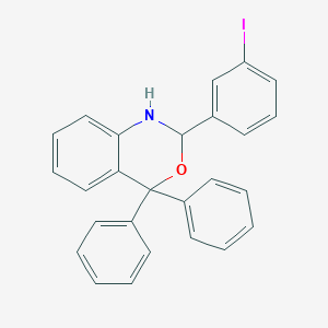 molecular formula C26H20INO B11084875 2-(3-iodophenyl)-4,4-diphenyl-1,4-dihydro-2H-3,1-benzoxazine 