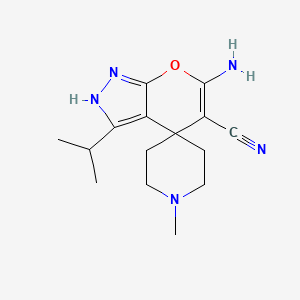 6'-Amino-3'-isopropyl-1-methyl-1'H-spiro[piperidine-4,4'-pyrano[2,3-C]pyrazole]-5'-carbonitrile