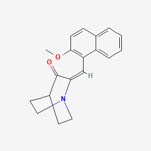 (2E)-2-[(2-methoxynaphthalen-1-yl)methylidene]-1-azabicyclo[2.2.2]octan-3-one