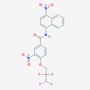 3-nitro-N-(4-nitronaphthalen-1-yl)-4-(2,2,3,3-tetrafluoropropoxy)benzamide