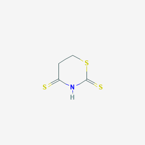 molecular formula C4H5NS3 B11085026 1,3-Thiazinane-2,4-dithione 