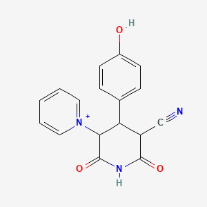 1-[5-Cyano-4-(4-hydroxyphenyl)-2,6-dioxopiperidin-3-yl]pyridinium