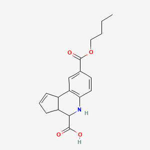 8-butoxycarbonyl-3a,4,5,9b-tetrahydro-3H-cyclopenta[c]quinoline-4-carboxylic acid