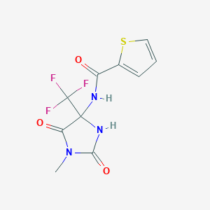 Thiophene-2-carboxylic acid, (1-methyl-2,5-dioxo-4-trifluoromethylimidazolidin-4-yl)amide