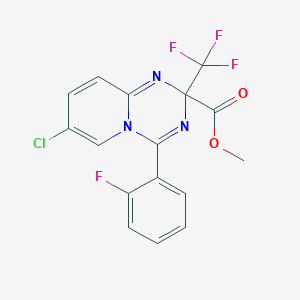 methyl 7-chloro-4-(2-fluorophenyl)-2-(trifluoromethyl)-2H-pyrido[1,2-a][1,3,5]triazine-2-carboxylate