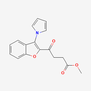 methyl 4-oxo-4-[3-(1H-pyrrol-1-yl)-1-benzofuran-2-yl]butanoate