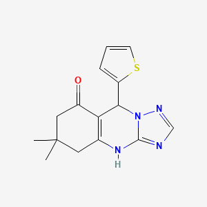 6,6-dimethyl-9-(2-thienyl)-5,6,7,9-tetrahydro[1,2,4]triazolo[5,1-b]quinazolin-8(4H)-one