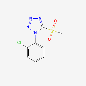 molecular formula C8H7ClN4O2S B11085332 1-(2-chlorophenyl)-5-(methylsulfonyl)-1H-tetrazole 