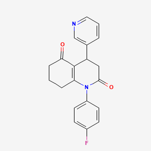 1-(4-fluorophenyl)-4-(pyridin-3-yl)-4,6,7,8-tetrahydroquinoline-2,5(1H,3H)-dione