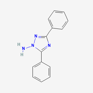 molecular formula C14H12N4 B11085351 3,5-Diphenyl-1H-1,2,4-triazol-1-amine 