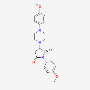 3-[4-(4-Hydroxyphenyl)piperazin-1-yl]-1-(4-methoxyphenyl)pyrrolidine-2,5-dione