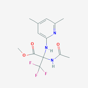 methyl 2-(acetylamino)-N-(4,6-dimethylpyridin-2-yl)-3,3,3-trifluoroalaninate