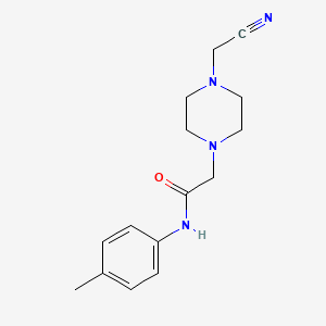 2-[4-(cyanomethyl)piperazin-1-yl]-N-(4-methylphenyl)acetamide