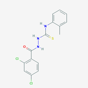 2-[(2,4-dichlorophenyl)carbonyl]-N-(2-methylphenyl)hydrazinecarbothioamide