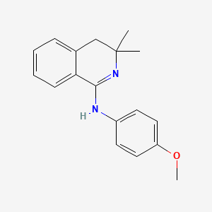 N-[(1Z)-3,3-dimethyl-3,4-dihydroisoquinolin-1(2H)-ylidene]-4-methoxyaniline