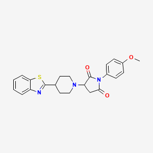 3-[4-(1,3-Benzothiazol-2-yl)piperidin-1-yl]-1-(4-methoxyphenyl)pyrrolidine-2,5-dione