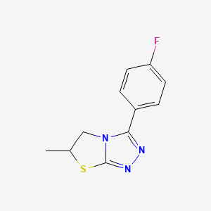 3-(4-Fluorophenyl)-6-methyl-5,6-dihydro[1,3]thiazolo[2,3-c][1,2,4]triazole