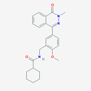 molecular formula C24H27N3O3 B11085466 N-[[2-methoxy-5-(3-methyl-4-oxophthalazin-1-yl)phenyl]methyl]cyclohexanecarboxamide 