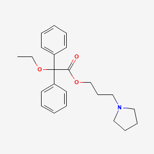 3-(Pyrrolidin-1-yl)propyl ethoxy(diphenyl)acetate