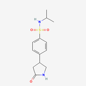 4-(5-oxopyrrolidin-3-yl)-N-(propan-2-yl)benzenesulfonamide