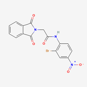 N-(2-bromo-4-nitrophenyl)-2-(1,3-dioxo-1,3-dihydro-2H-isoindol-2-yl)acetamide