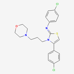 N-(4-Chlorophenyl)-N-[4-(4-chlorophenyl)-3-(3-morpholinopropyl)-1,3-thiazol-2(3H)-yliden]amine