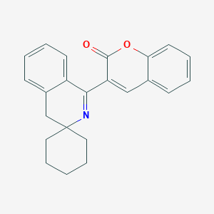 molecular formula C23H21NO2 B11085641 3-(4'H-spiro[cyclohexane-1,3'-isoquinolin]-1'-yl)-2H-chromen-2-one 