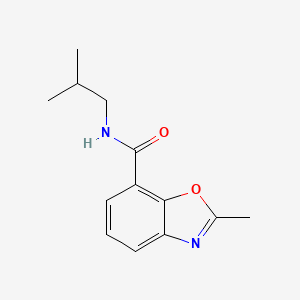 molecular formula C13H16N2O2 B11085669 2-methyl-N-(2-methylpropyl)-1,3-benzoxazole-7-carboxamide 