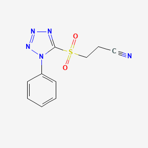 3-[(1-phenyl-1H-tetrazol-5-yl)sulfonyl]propanenitrile