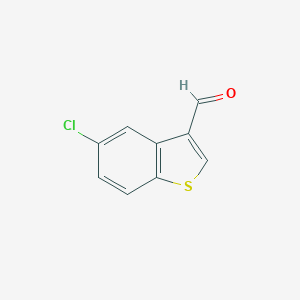 molecular formula C9H5ClOS B110858 5-Chloro-1-benzothiophene-3-carbaldehyde CAS No. 16296-68-7