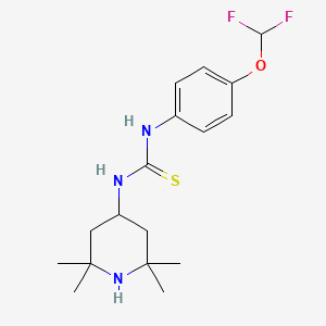 1-[4-(Difluoromethoxy)phenyl]-3-(2,2,6,6-tetramethylpiperidin-4-yl)thiourea