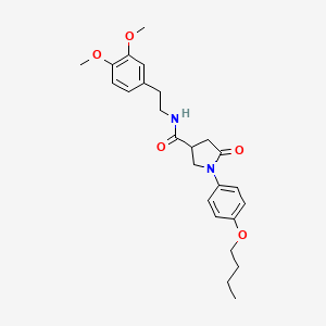 1-(4-butoxyphenyl)-N-[2-(3,4-dimethoxyphenyl)ethyl]-5-oxopyrrolidine-3-carboxamide