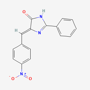 molecular formula C16H11N3O3 B11085982 (5Z)-5-(4-nitrobenzylidene)-2-phenyl-3,5-dihydro-4H-imidazol-4-one 