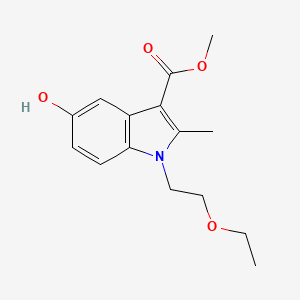 molecular formula C15H19NO4 B11085985 methyl 1-(2-ethoxyethyl)-5-hydroxy-2-methyl-1H-indole-3-carboxylate 