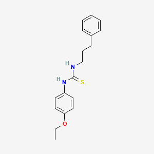 molecular formula C18H22N2OS B11085992 1-(4-Ethoxyphenyl)-3-(3-phenylpropyl)thiourea 