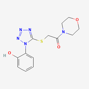 2-{[1-(2-hydroxyphenyl)-1H-tetrazol-5-yl]sulfanyl}-1-(morpholin-4-yl)ethanone