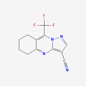 9-Trifluoromethyl-5,6,7,8-tetrahydro-pyrazolo[5,1-b]quinazoline-3-carbonitrile