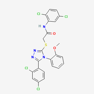 N-(2,5-dichlorophenyl)-2-{[5-(2,4-dichlorophenyl)-4-(2-methoxyphenyl)-4H-1,2,4-triazol-3-yl]sulfanyl}acetamide