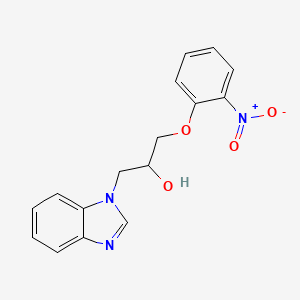 molecular formula C16H15N3O4 B11086204 1-(1H-benzimidazol-1-yl)-3-(2-nitrophenoxy)propan-2-ol 