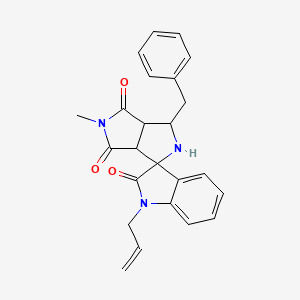 1-Allyl-3'-benzyl-5'-methyl-3A',6A'-dihydro-2'H-spiro[indole-3,1'-pyrrolo[3,4-C]pyrrole]-2,4',6'(1H,3'H,5'H)-trione