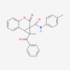 1-methyl-N-(4-methylphenyl)-2-oxo-1-(phenylcarbonyl)-1,7b-dihydrocyclopropa[c]chromene-1a(2H)-carboxamide