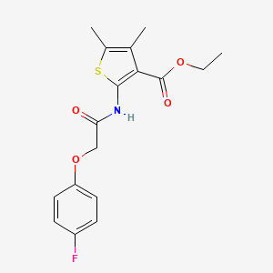 Ethyl 2-[2-(4-fluorophenoxy)acetamido]-4,5-dimethylthiophene-3-carboxylate