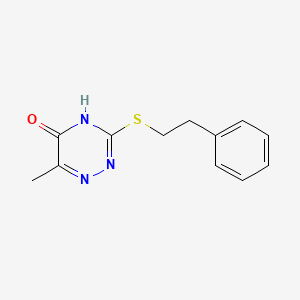 6-Methyl-3-phenethylsulfanyl-2H-[1,2,4]triazin-5-one