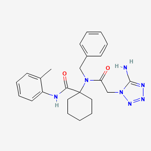 1-{[(5-amino-1H-tetrazol-1-yl)acetyl](benzyl)amino}-N-(2-methylphenyl)cyclohexanecarboxamide