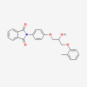 2-{4-[2-hydroxy-3-(2-methylphenoxy)propoxy]phenyl}-1H-isoindole-1,3(2H)-dione