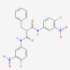 2-benzyl-N,N'-bis(4-chloro-3-nitrophenyl)propanediamide