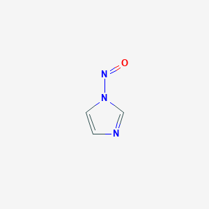 molecular formula C3H3N3O B110864 1H-咪唑，1-亚硝基- CAS No. 1233340-45-8