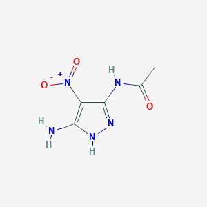 N-(3-amino-4-nitro-1H-pyrazol-5-yl)acetamide