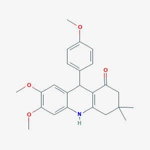 6,7-dimethoxy-9-(4-methoxyphenyl)-3,3-dimethyl-3,4,9,10-tetrahydroacridin-1(2H)-one