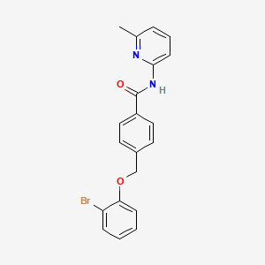 4-[(2-bromophenoxy)methyl]-N-(6-methylpyridin-2-yl)benzamide